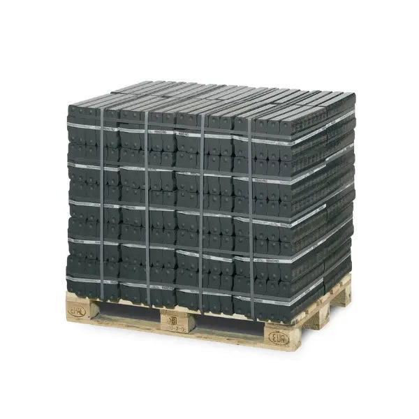 Rekord Braunkohlebriketts – 1000 kg Palette (40 x 25 kg) Langbrennende Briketts für Kamin & Ofen Rekord